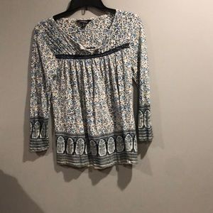 Lucky Brand | Floral Long Sleeve blouse